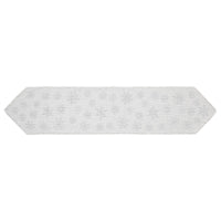 Yuletide Burlap Antique White Snowflake Runner 12x60 - The Fox Decor
