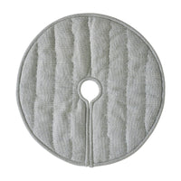 Thumbnail for Yuletide Burlap Dove Grey Snowflake Tree Skirt 24 - The Fox Decor