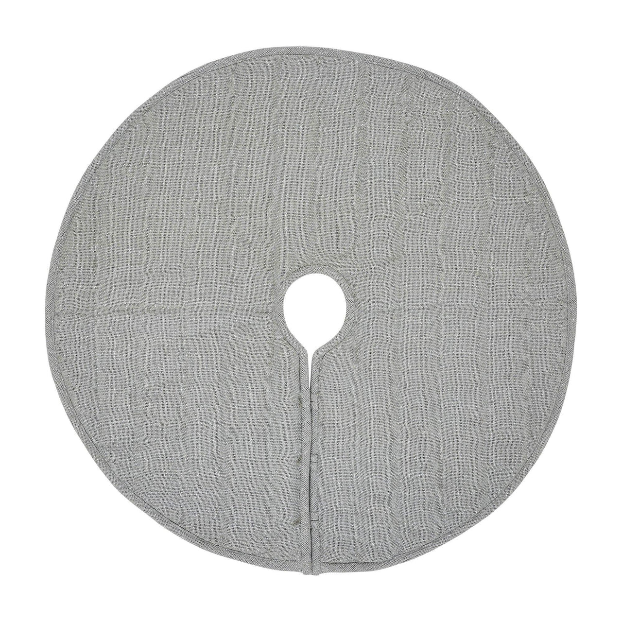 Yuletide Burlap Dove Grey Snowflake Tree Skirt 36 - The Fox Decor