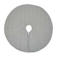 Yuletide Burlap Dove Grey Snowflake Tree Skirt 36 - The Fox Decor