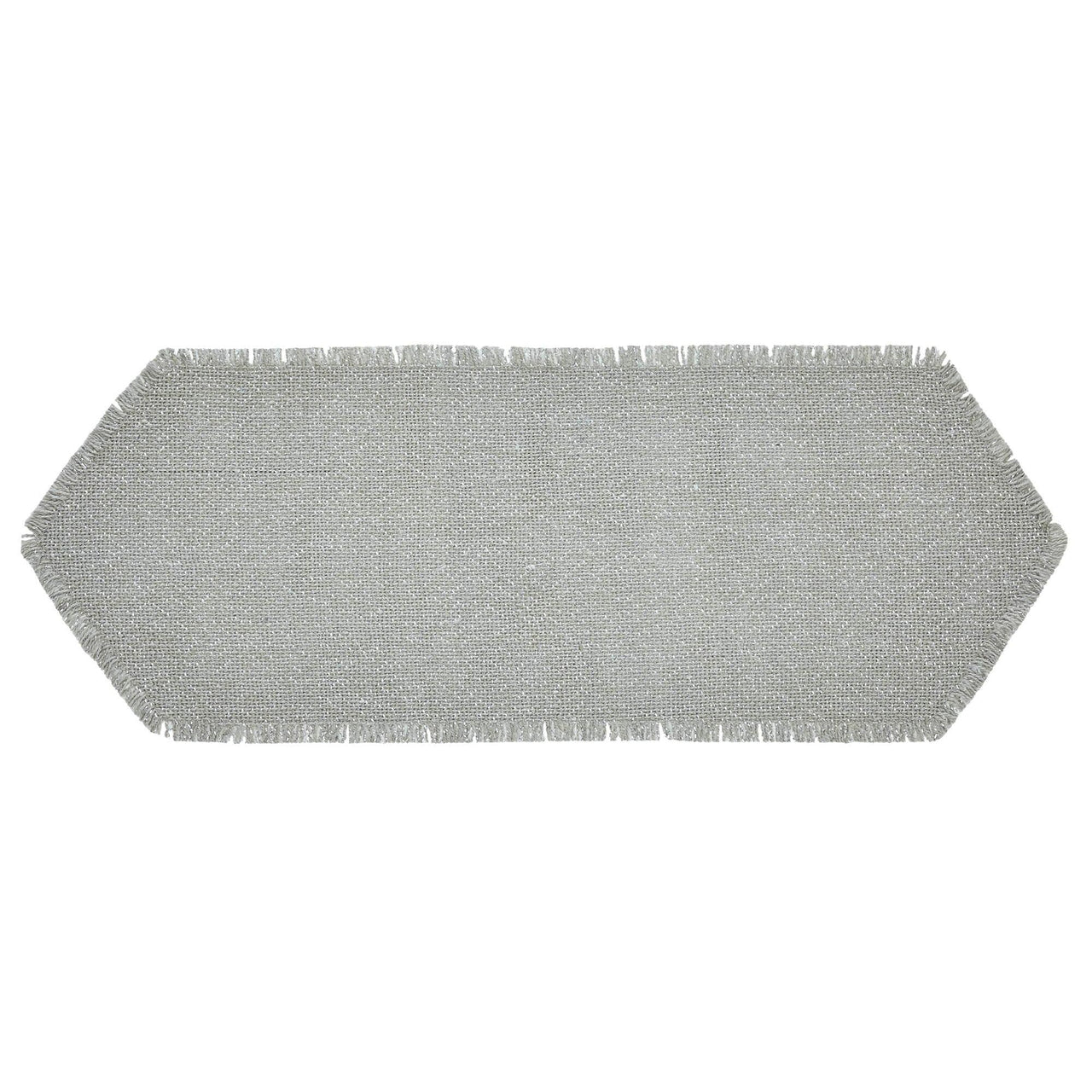 Yuletide Burlap Dove Grey Snowflake Runner 8x24 - The Fox Decor