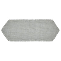 Yuletide Burlap Dove Grey Snowflake Runner 8x24 - The Fox Decor