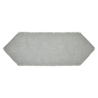 Yuletide Burlap Dove Grey Snowflake Runner 12x36 - The Fox Decor