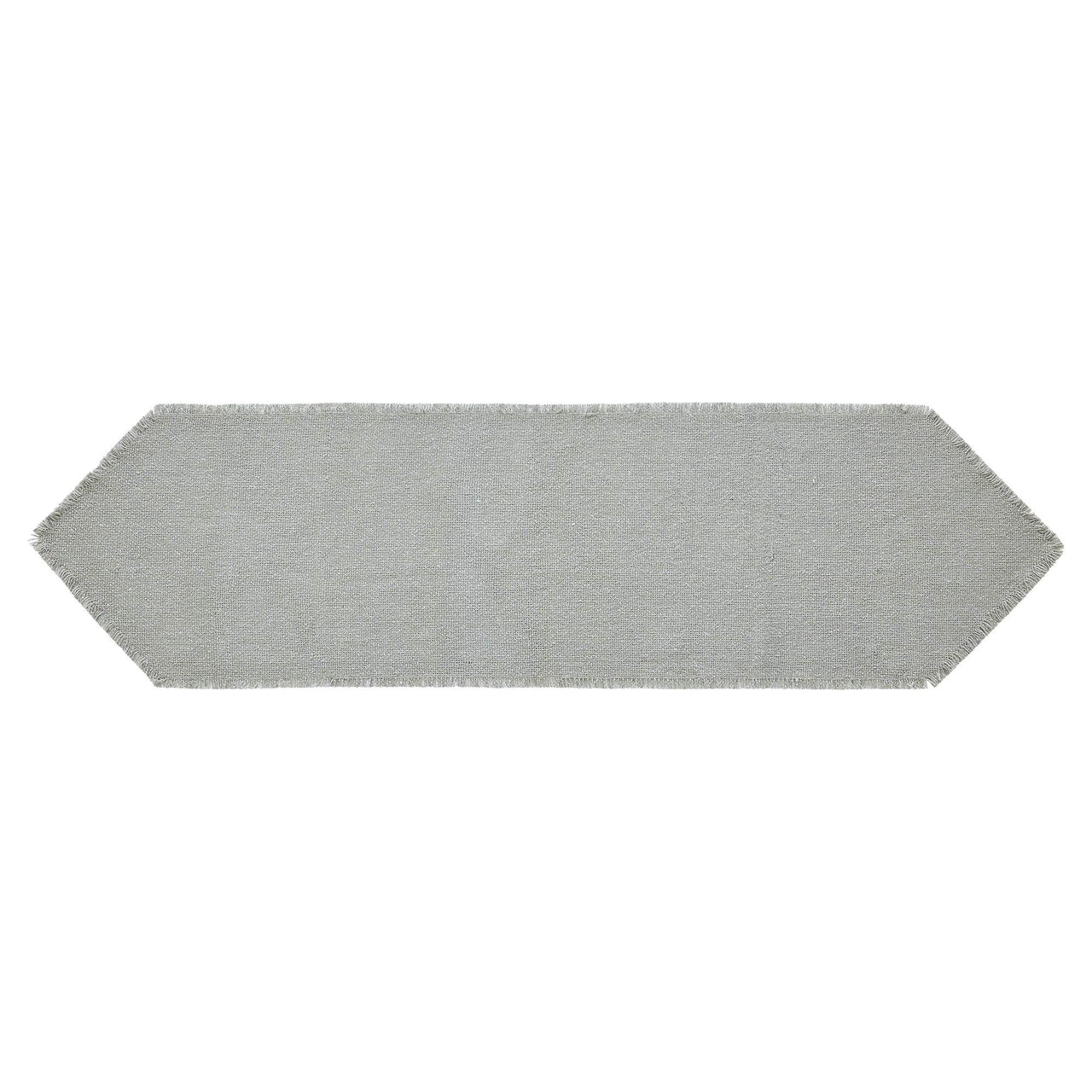 Yuletide Burlap Dove Grey Snowflake Runner 12x48 - The Fox Decor