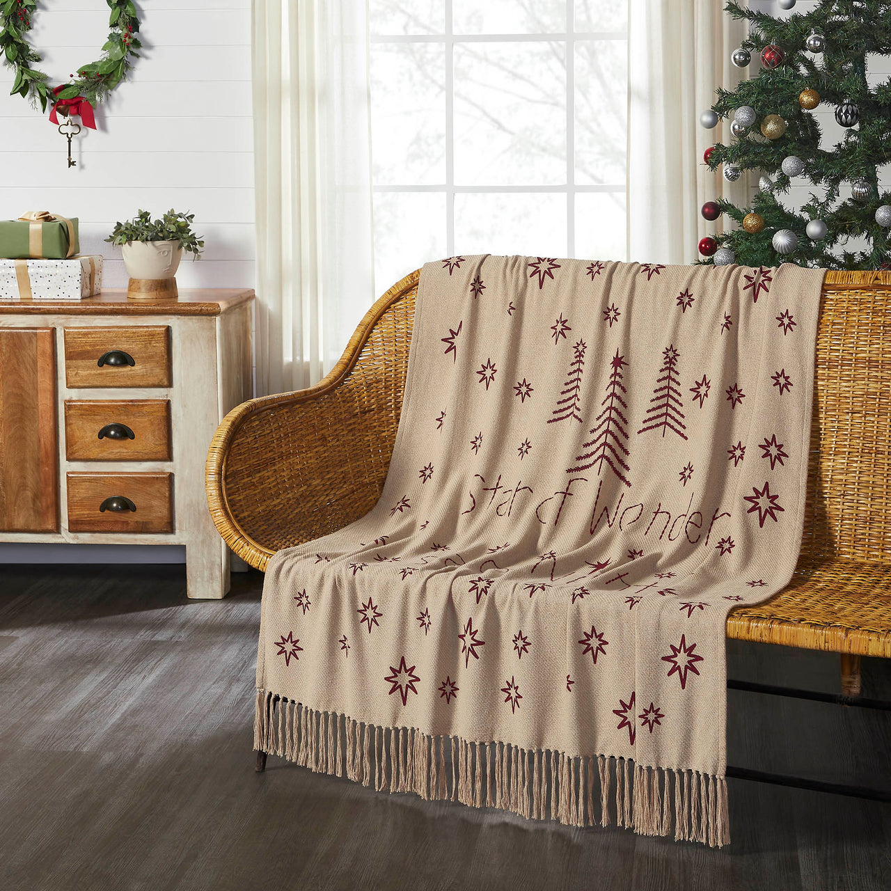 Star of Wonder Woven Throw 50"x60" VHC Brands - The Fox Decor