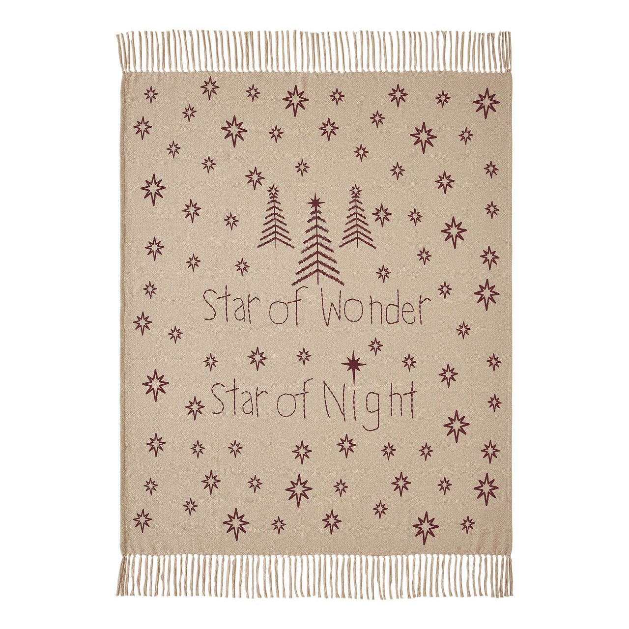 Star of Wonder Woven Throw 50"x60" VHC Brands