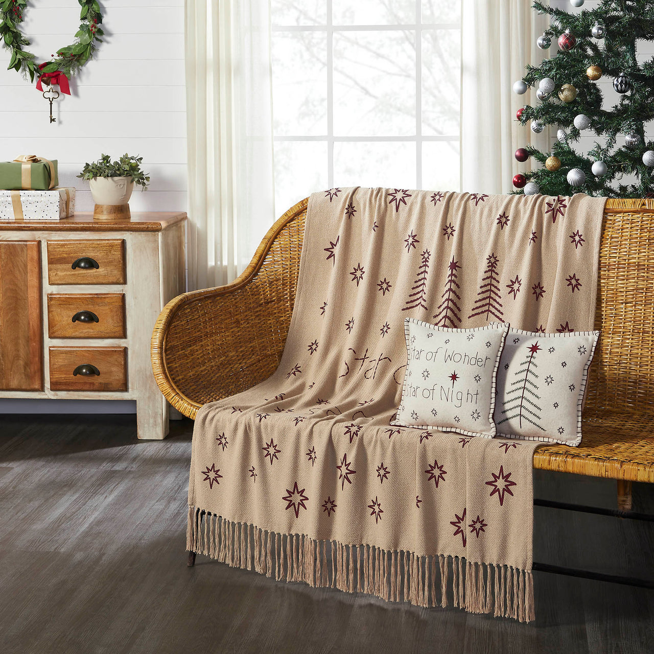 Star of Wonder Woven Throw 50"x60" VHC Brands - The Fox Decor