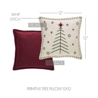 Star of Wonder Primitive Tree Pillow 12x12 - The Fox Decor