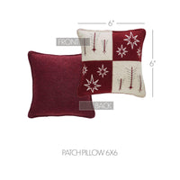 Star of Wonder Patch Pillow 6x6 - The Fox Decor