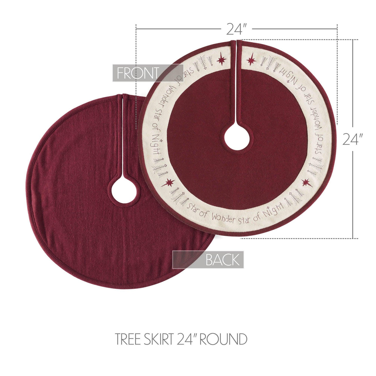 Star of Wonder Tree Skirt 24 - The Fox Decor