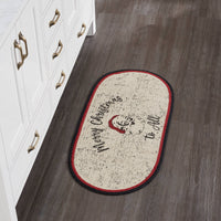 Jolly Ole Santa Jute Braided Rug Oval 17