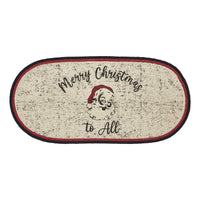 Jolly Ole Santa Jute Braided Rug Oval 17