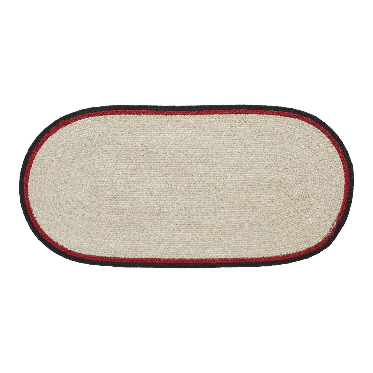 Jolly Ole Santa Jute Braided Rug Oval 17"x36" VHC Brands