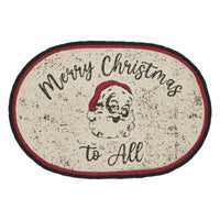 Jolly Ole Santa Jute Braided Rug Oval 20
