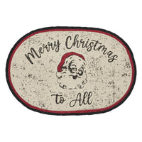 Thumbnail for Jolly Ole Santa Jute Braided Rug Oval 20