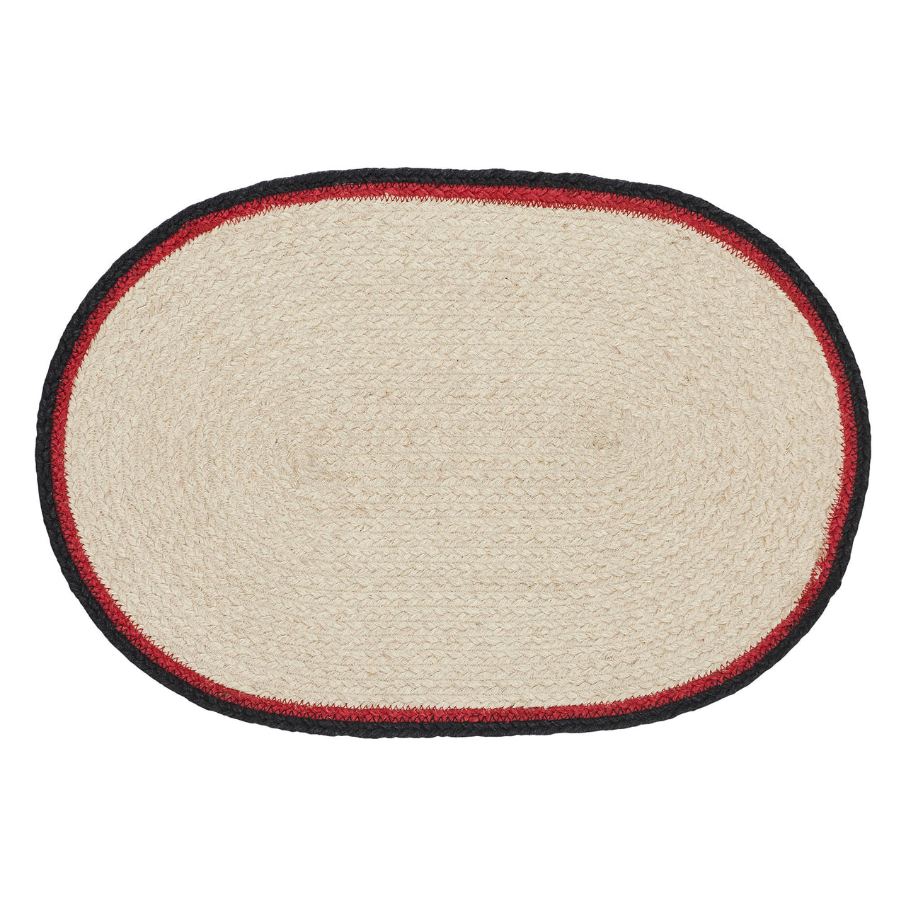 Jolly Ole Santa Jute Braided Rug Oval 20"x30" VHC Brands