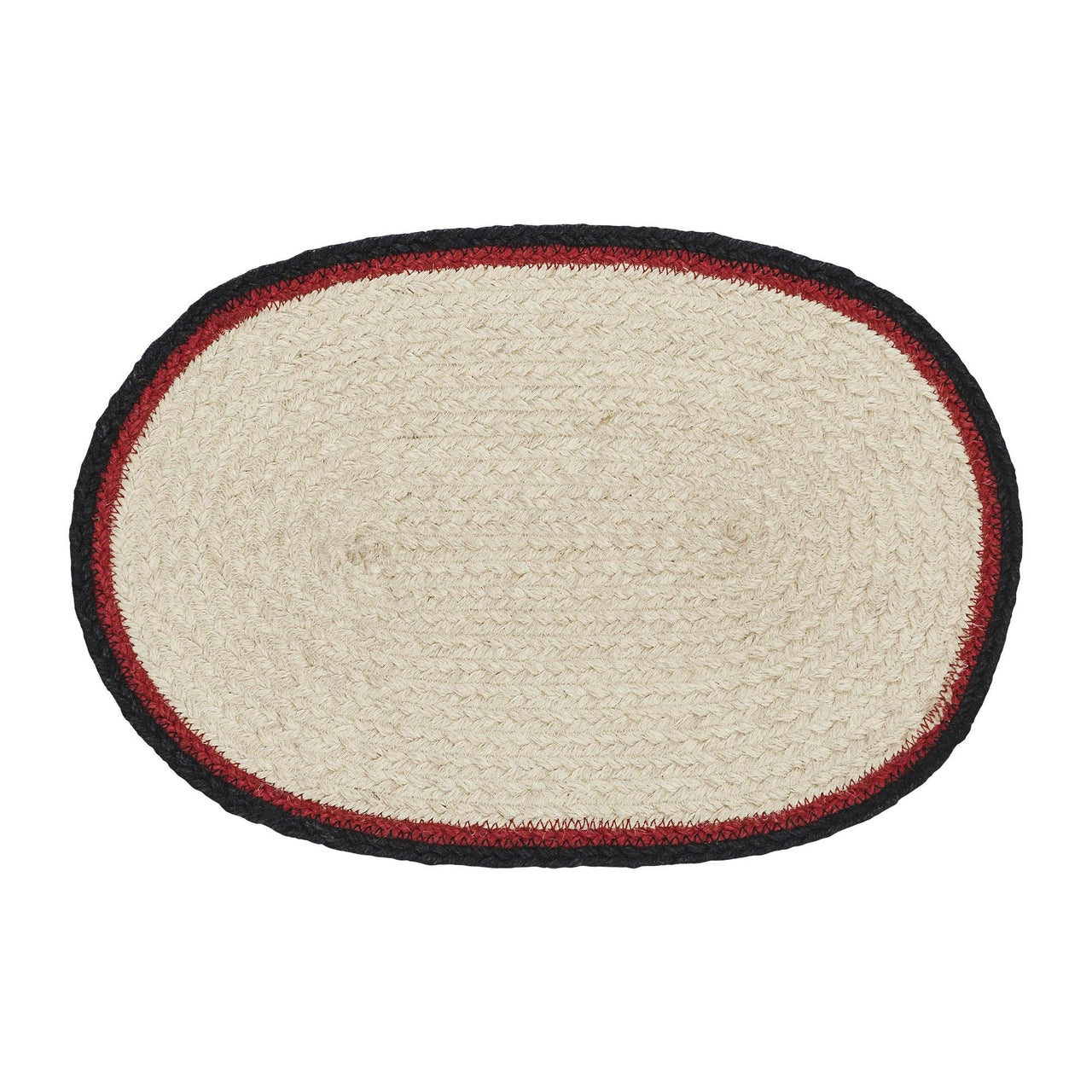 Jolly Ole Santa Jute Oval Placemat 10x15 - The Fox Decor