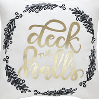 Wintergleam Deck the Halls Pillow 14x14 - The Fox Decor