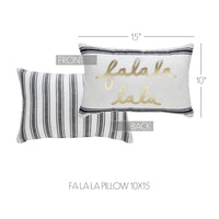 Wintergleam Fa La La Pillow 10x15 - The Fox Decor