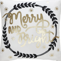 Wintergleam Merry and Bright Pillow 14x14 - The Fox Decor