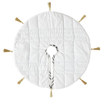 Thumbnail for Wintergleam Black White Plaid Tree Skirt 24 - The Fox Decor