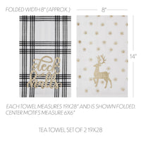 Wintergleam Tea Towel Set of 2 19x28 - The Fox Decor