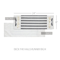 Wintergleam Deck the Halls Runner 8x24 - The Fox Decor