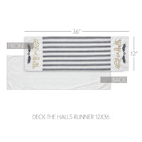 Wintergleam Deck the Halls Runner 12x36 - The Fox Decor