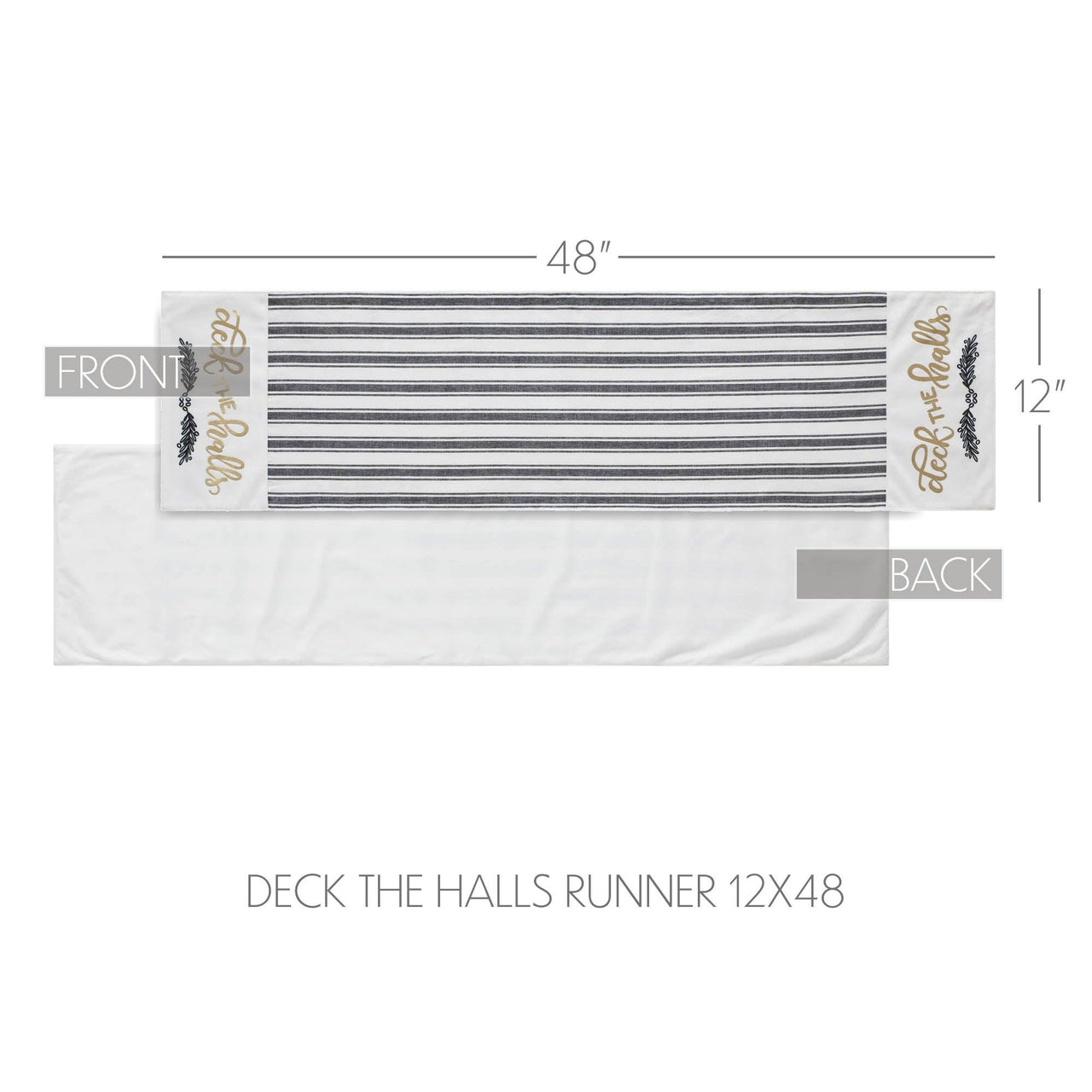 Wintergleam Deck the Halls Runner 12x48 - The Fox Decor