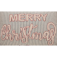 Sawyer Mill Charcoal Merry Christmas Pillow 14x22 - The Fox Decor