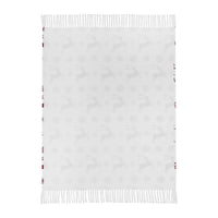 Thumbnail for Scandia Snowflake Red White Woven Throw 50