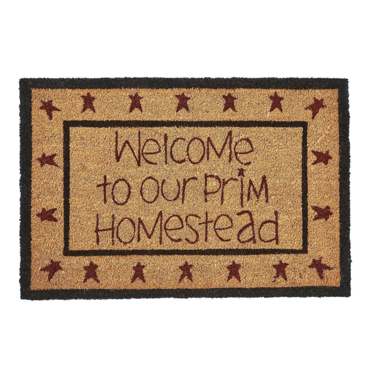 Connell Coir Welcome Rug Rect Stars 20x30 - The Fox Decor