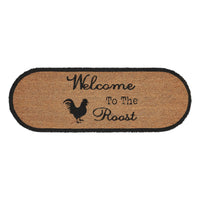 Thumbnail for Down Home Welcome to the Roost Coir Rug Oval 17x48 - The Fox Decor