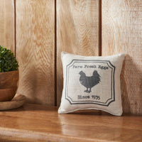 Finders Keepers Chicken Silhouette Pillow 6x6 - The Fox Decor