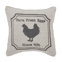 Finders Keepers Chicken Silhouette Pillow 6x6 - The Fox Decor