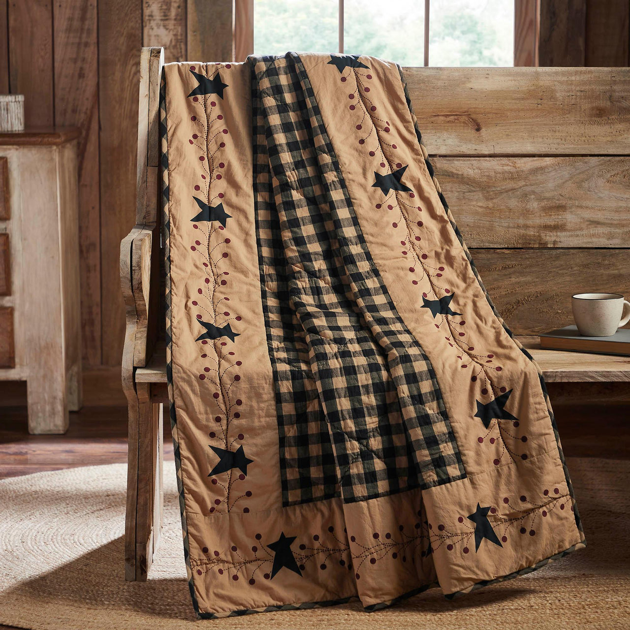 Pip Vinestar Quilted Throw 50x60 - The Fox Decor
