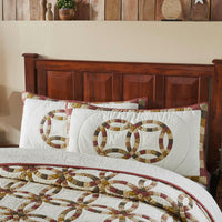 Custom House Wedding Rings King Quilt Set; 1-Quilt 110Wx97L w/2 Shams 21x37 - The Fox Decor