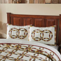 Custom House Wedding Rings Queen Quilt Set; 1-Quilt 94Wx94L w/2 Shams 21x27 - The Fox Decor