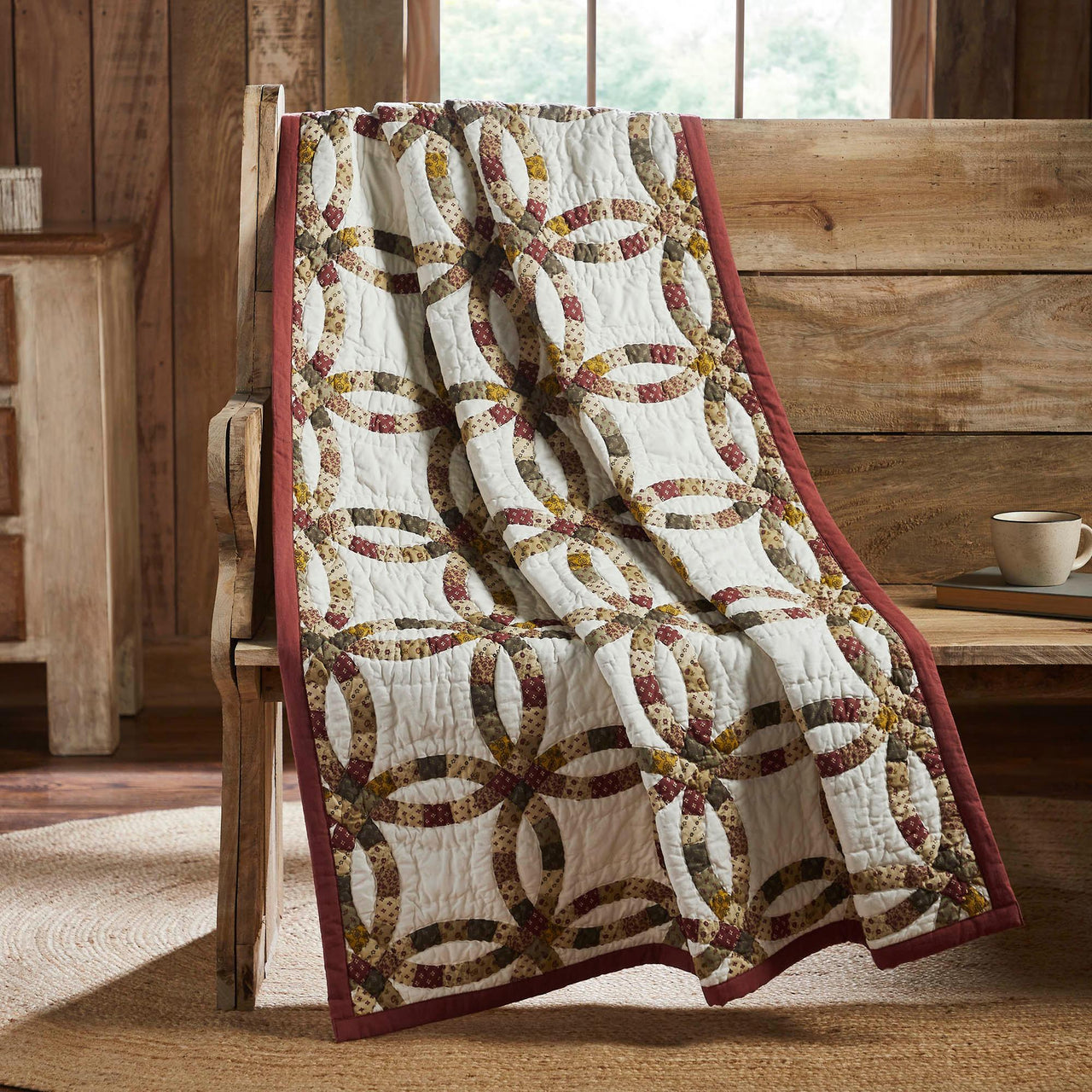 Custom House Wedding Rings Quilted Throw 43x60 - The Fox Decor