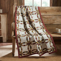 Thumbnail for Custom House Wedding Rings Quilted Throw 43x60 - The Fox Decor