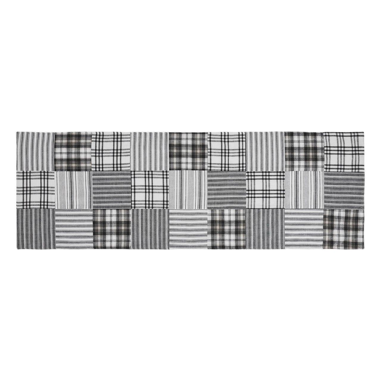 Sawyer Mill Black Runner Quilted 12x36 - The Fox Decor