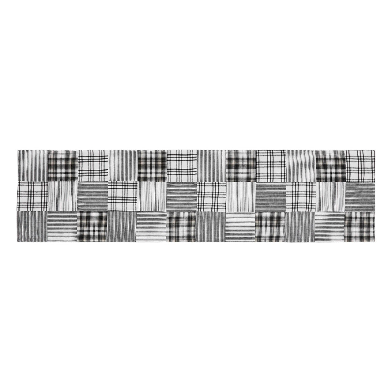 Sawyer Mill Black Runner Quilted 12x48 - The Fox Decor