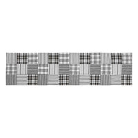 Sawyer Mill Black Runner Quilted 12x48 - The Fox Decor