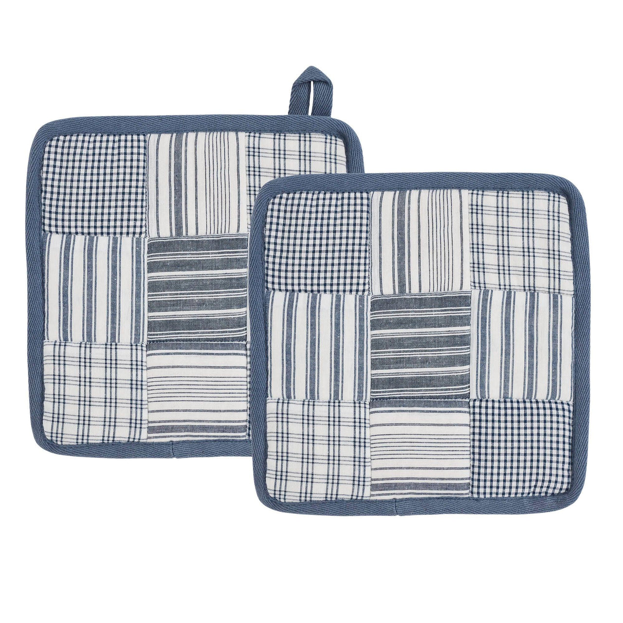 Sawyer Mill Blue Pot Holder Set of 2 8x8 - The Fox Decor