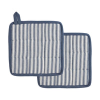 Sawyer Mill Blue Pot Holder Set of 2 8x8 - The Fox Decor