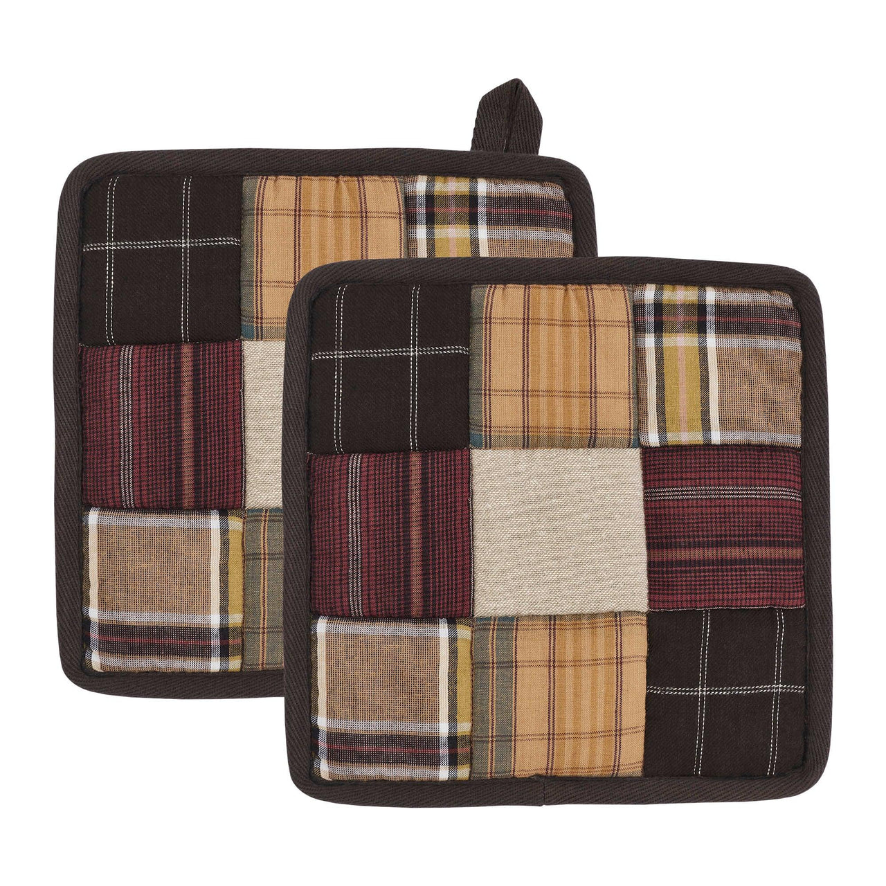 Wyatt Pot Holder Set of 2 8x8 - The Fox Decor