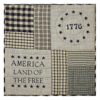 My Country Quilted Lap Throw 32Wx32L - The Fox Decor