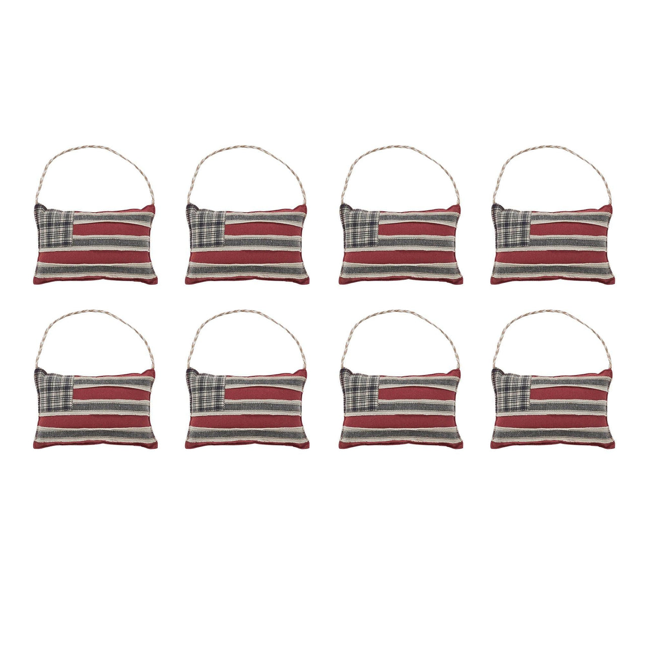 My Country Flag Ornament Bowl Filler Set of 8 3x5 - The Fox Decor