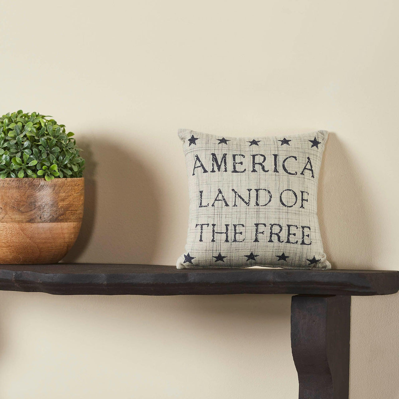 My Country Land of the Free Pillow 6x6 - The Fox Decor