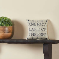 My Country Land of the Free Pillow 6x6 - The Fox Decor